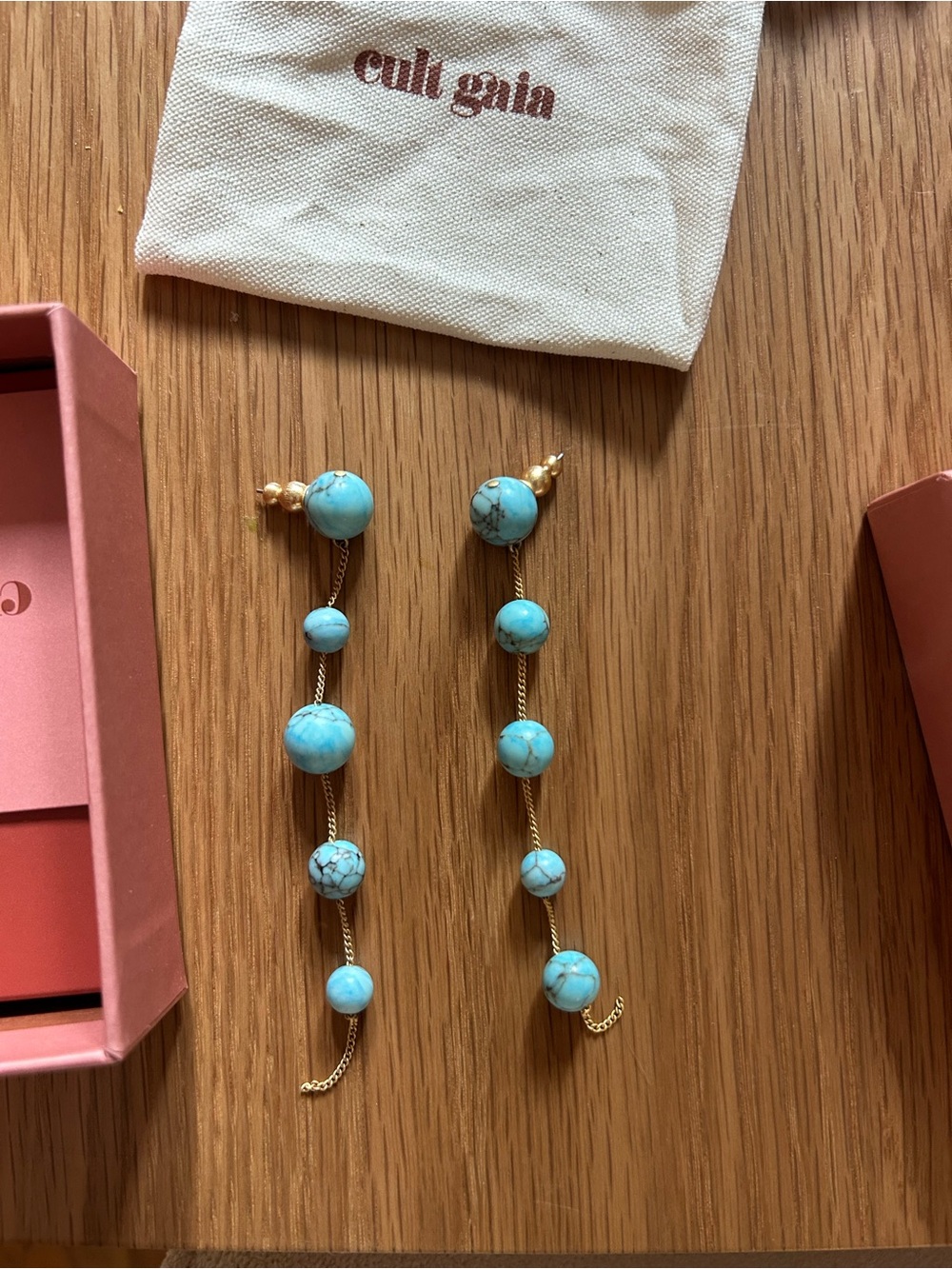 cult gaia atum earrings in ibiza turquoise